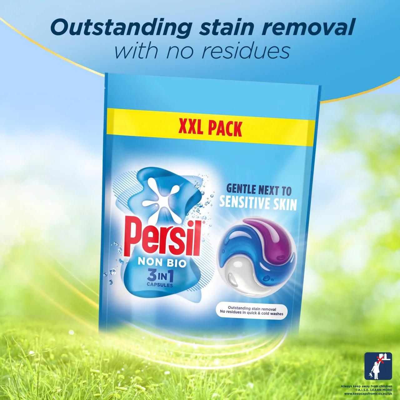 Persil Non Bio 3 in 1 Laundry Washing Detergent Capsules 58 Washes