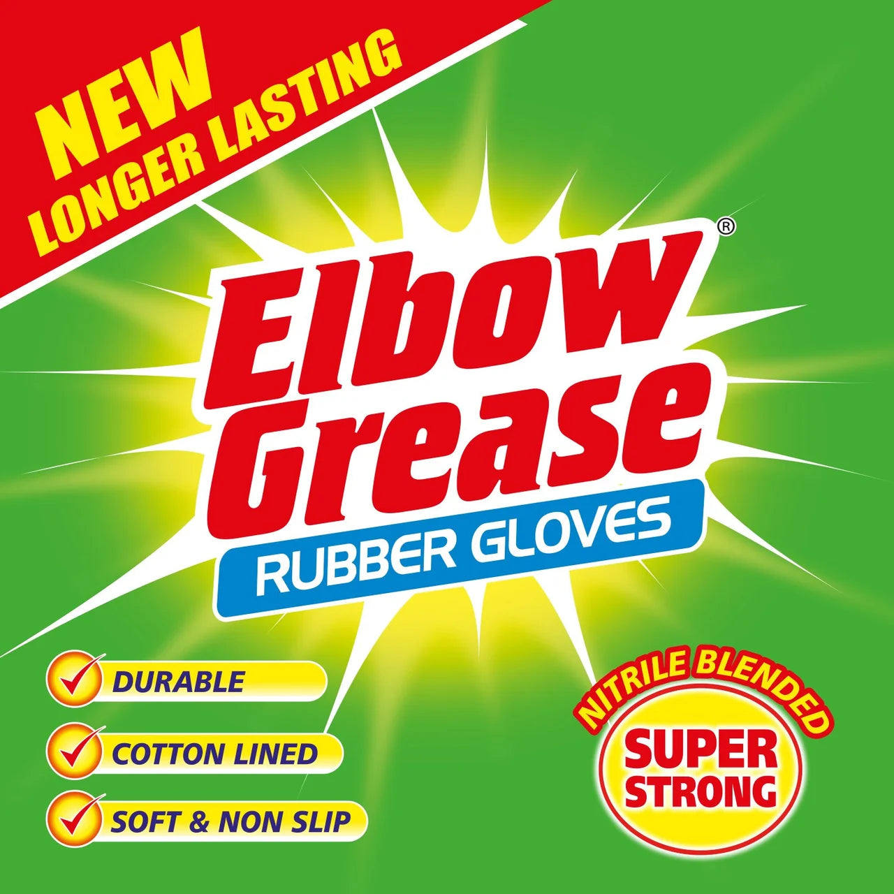 Elbow Grease Super Strong Rubber Glove Medium