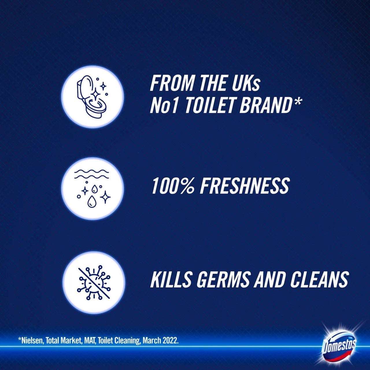 Domestos Power Fresh Gel Toilet Cleaner Floral Fresh 750ml