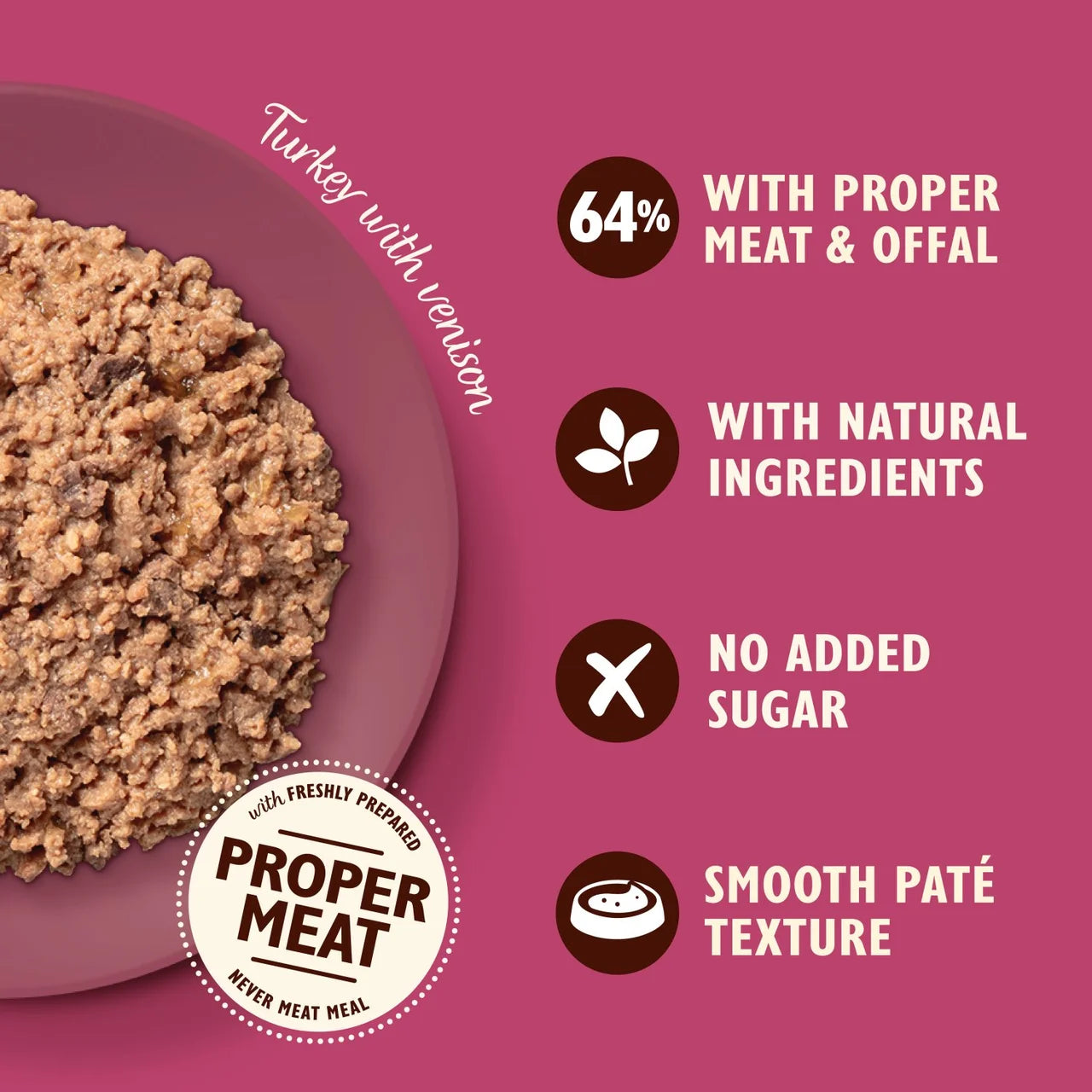 Lily's Kitchen Cat Smooth Turkey & Venison Pate 85g