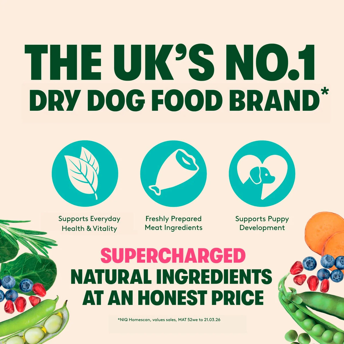 Harringtons Puppy Grain Free with Superfoods Dry Dog Food Chicken 1.7kg