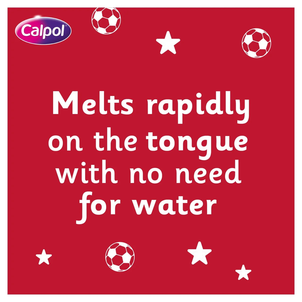 Calpol SixPlus Fastmelts Tablets Strawberry 6+ Years 12 per pack