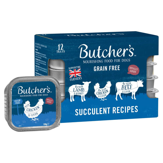 Butcher's Succulent Recipes Dog Food Trays 12x150g