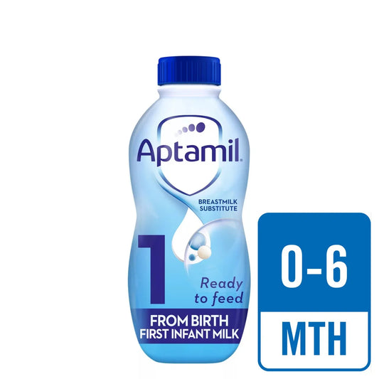 Aptamil 1 First Infant Baby Milk Formula Liquid Ready to Feed from Birth 1L