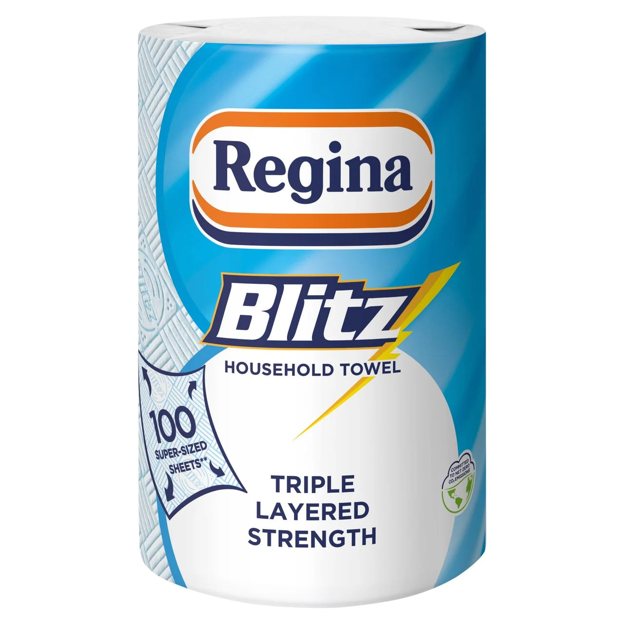 Regina Blitz Kitchen Roll 100 Supersized Sheets 1 Roll
