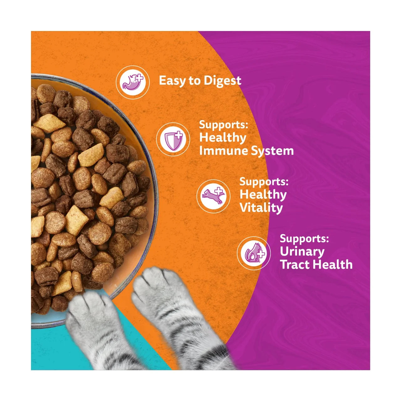 Whiskas 1+ Adult Complete Dry Cat Food Duo Surf & Turf 800g