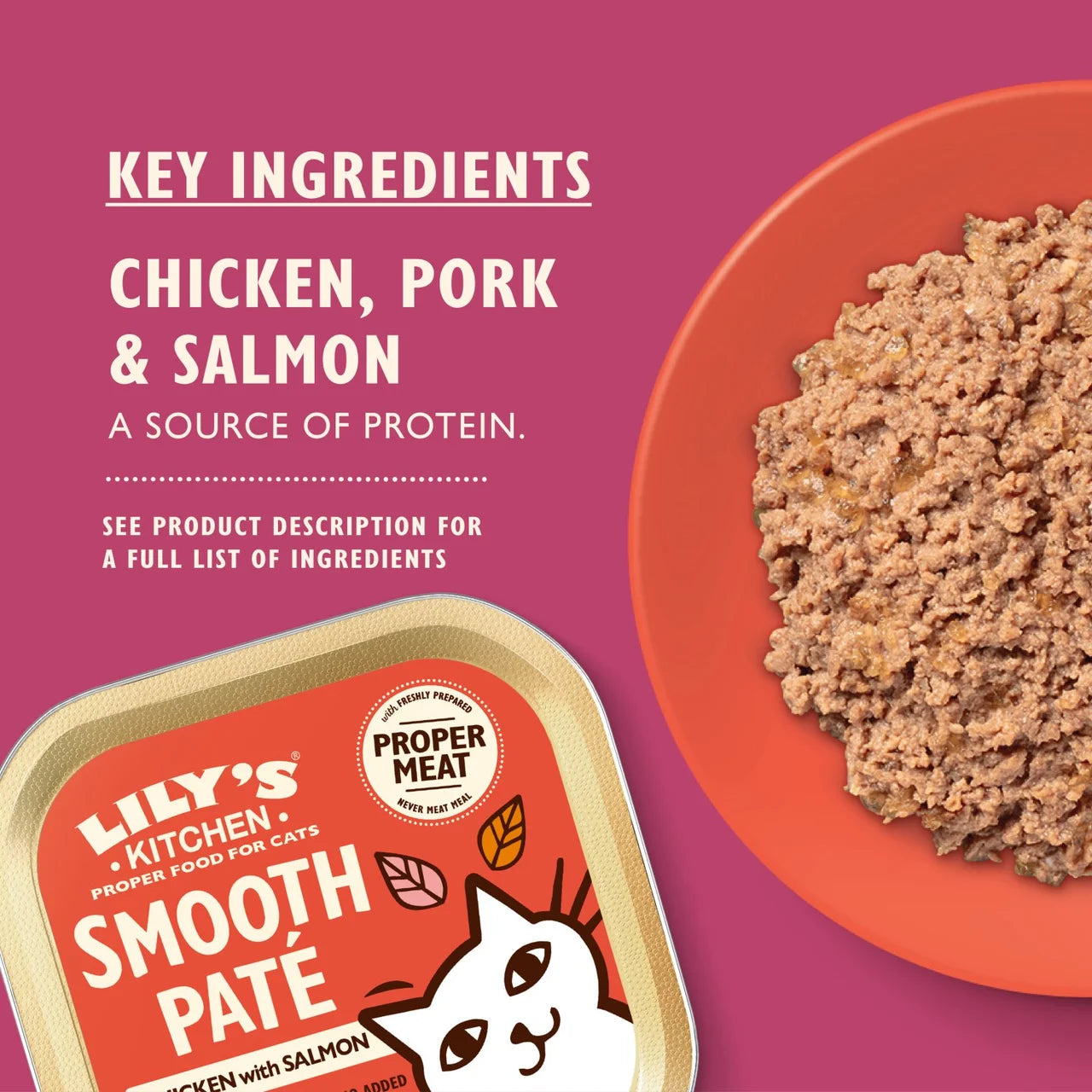 Lily's Kitchen Cat Smooth Chicken & Salmon Pate 85g