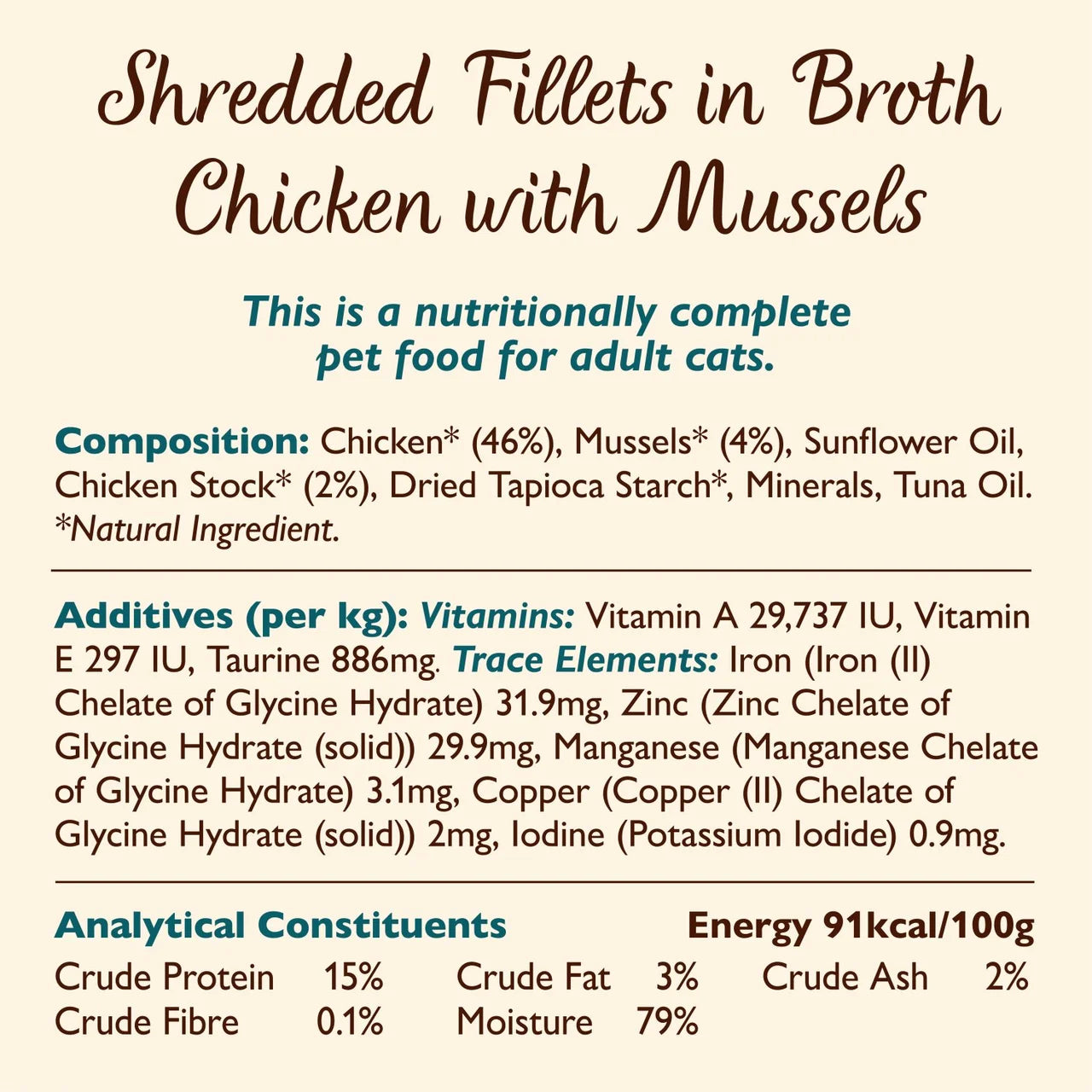 Lily's Kitchen Cat Shredded Fillets in Broth Multipack 8 x 70g