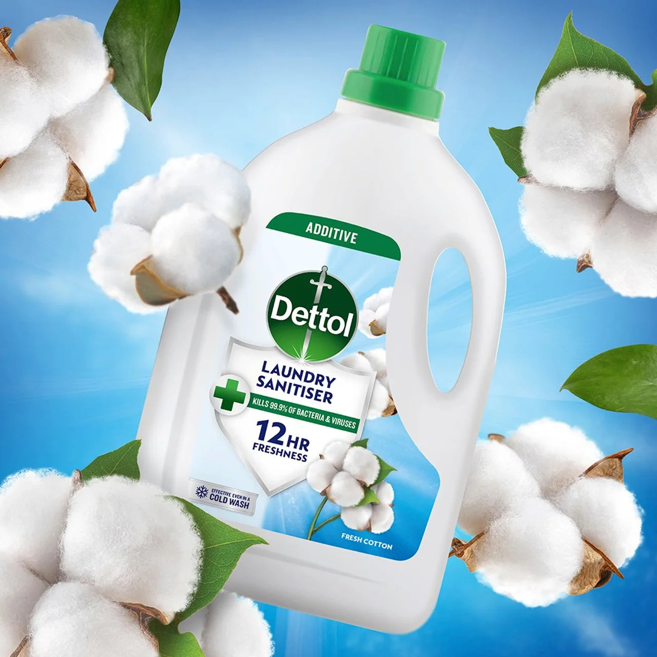 Dettol Antibacterial Laundry Cleanser Fresh Cotton 2.5L