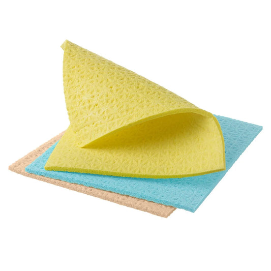 Spontex Sponge Cloths Cleaning Super Absorbent Kitchens and Bathrooms 5 per pack