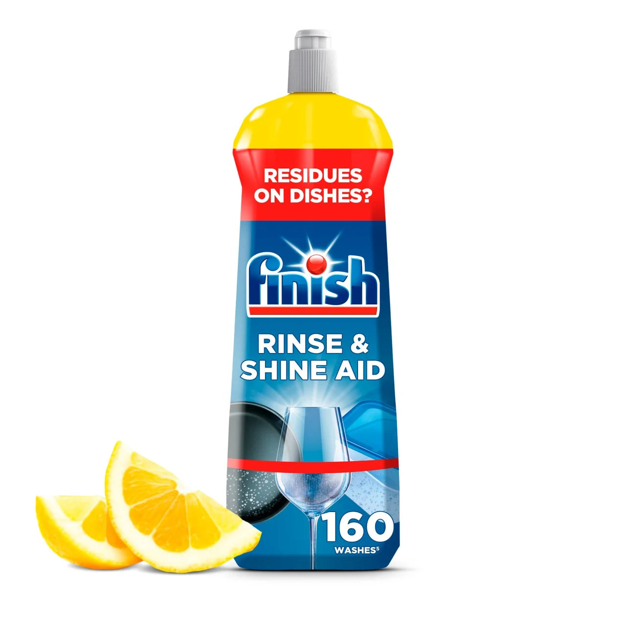 Finish Rinse & Shine Aid Lemon Scent 800ml