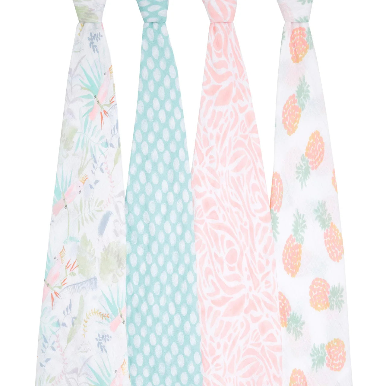 Aden + Anais Muslin Swaddle Blankets, Tropicalia 4 per pack