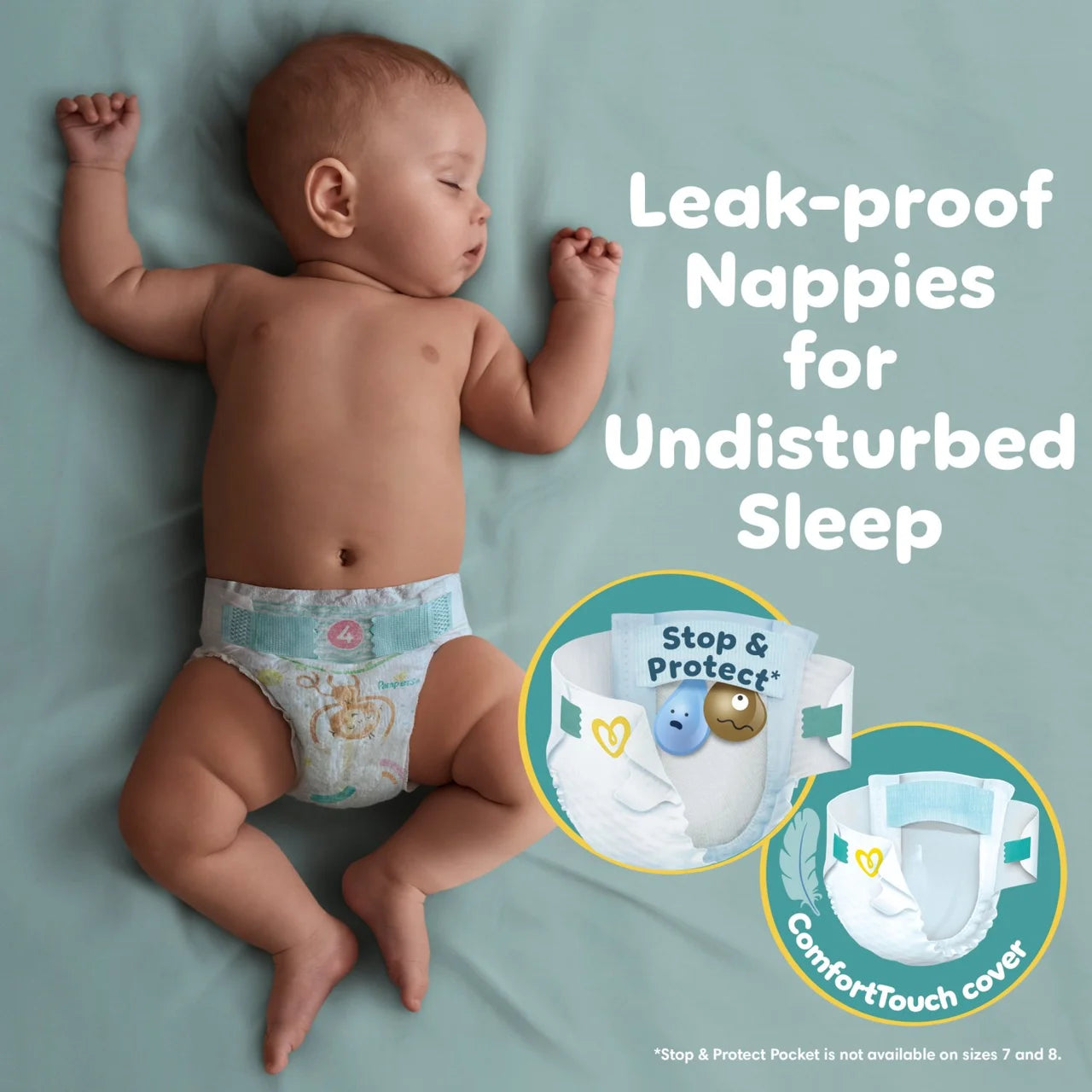 Pampers Baby-Dry Nappies, Size 3 (6-10kg) Essential 50 per Pack