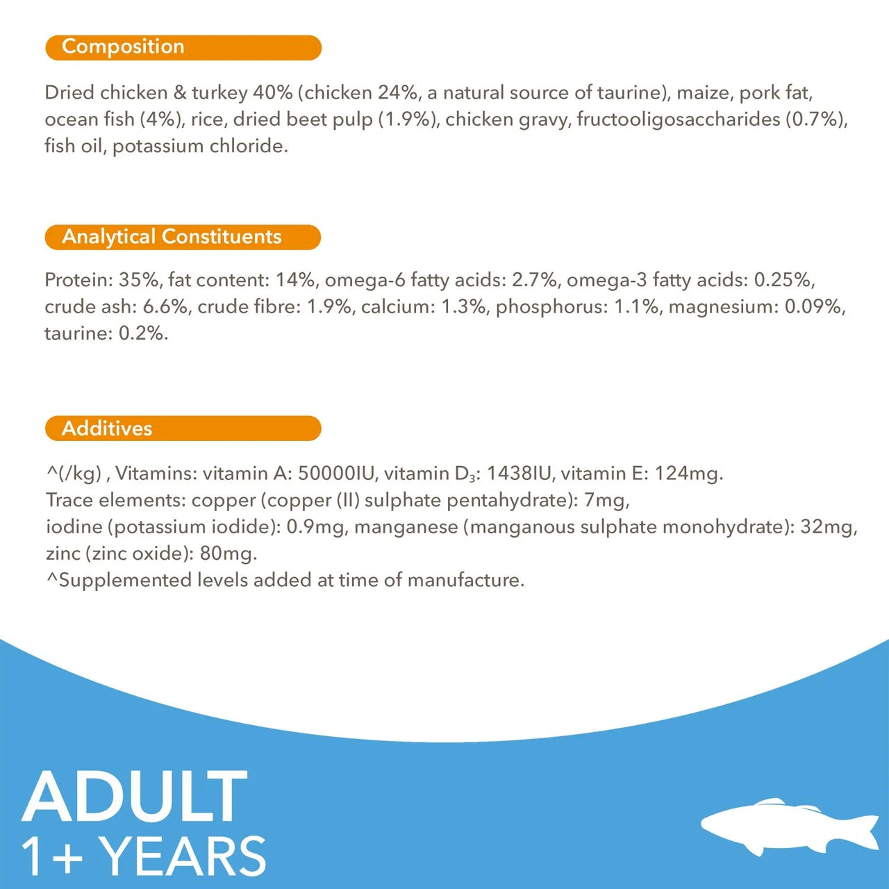 IAMS Advanced Nutrition Adult Cat Food Ocean Fish 800g