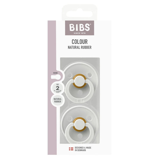 BIBS 6m+ Natural Rubber Latex Soother Haze , 2 per pack