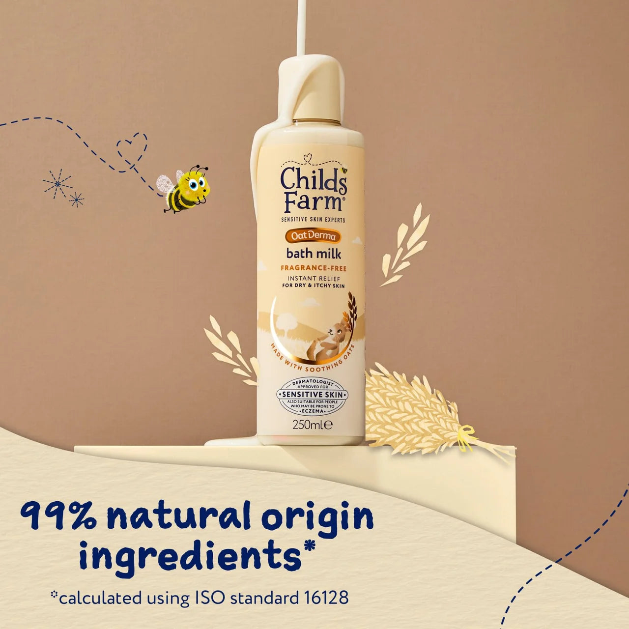 Childs Farm OatDerma Bath Milk Fragrance-Free 250ml