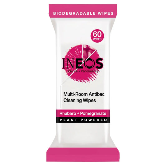 INEOS Antibac Multi-Room Surface Wipes Rhubarb + Pomegranate 60 per pack