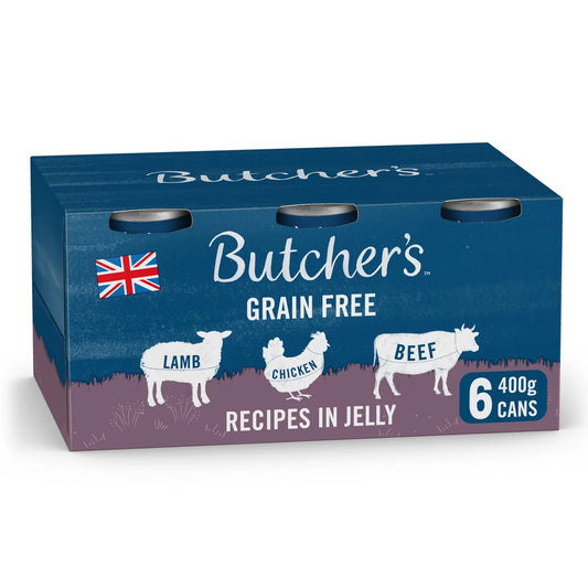 Butcher's Recipes in Jelly Dog Food Tins 24x400g