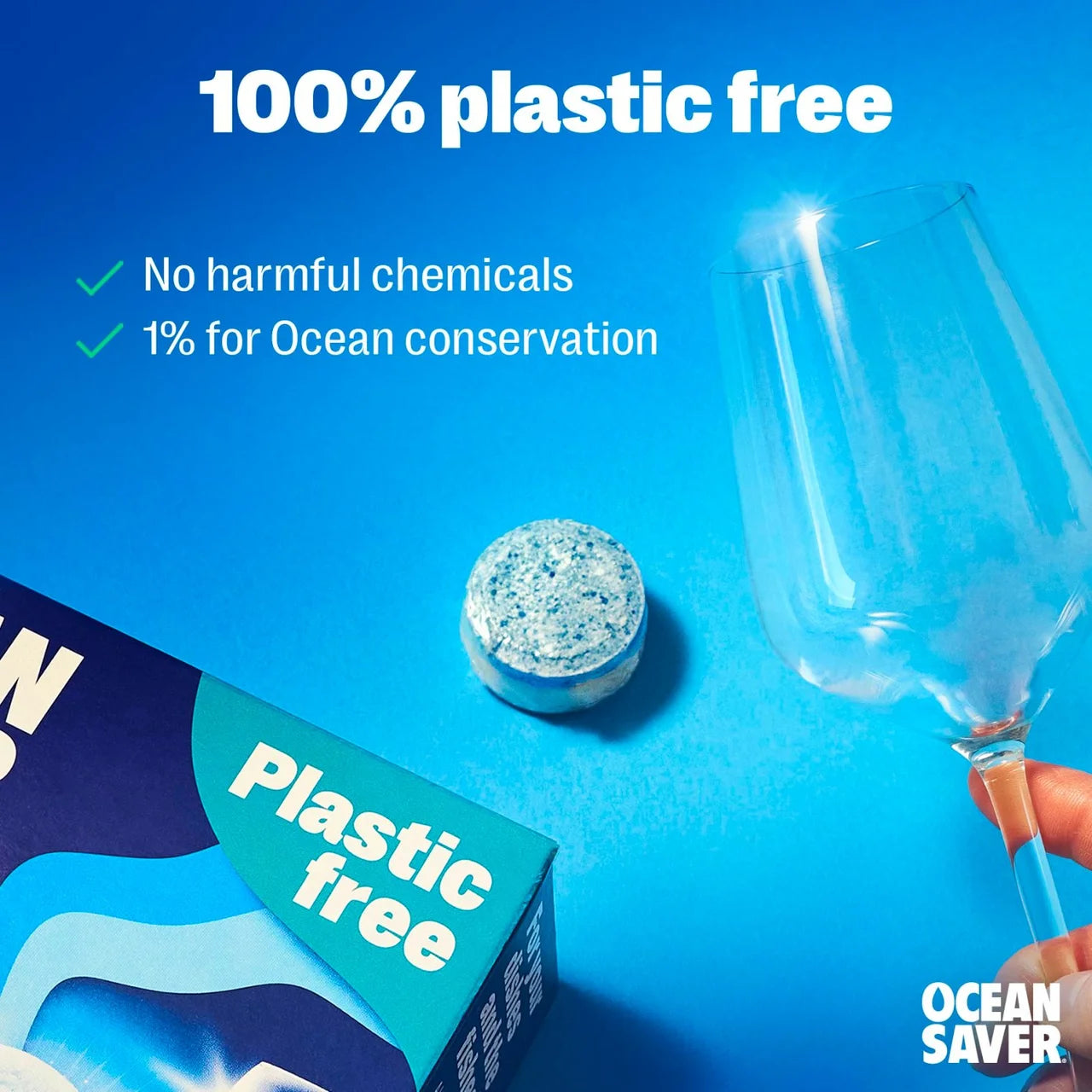 OceanSaver Plastic Free Eco Dishwasher Tablets 100 per pack