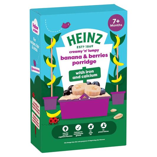 Heinz Banana & Berries Porridge Baby Food 7+ Months 200g