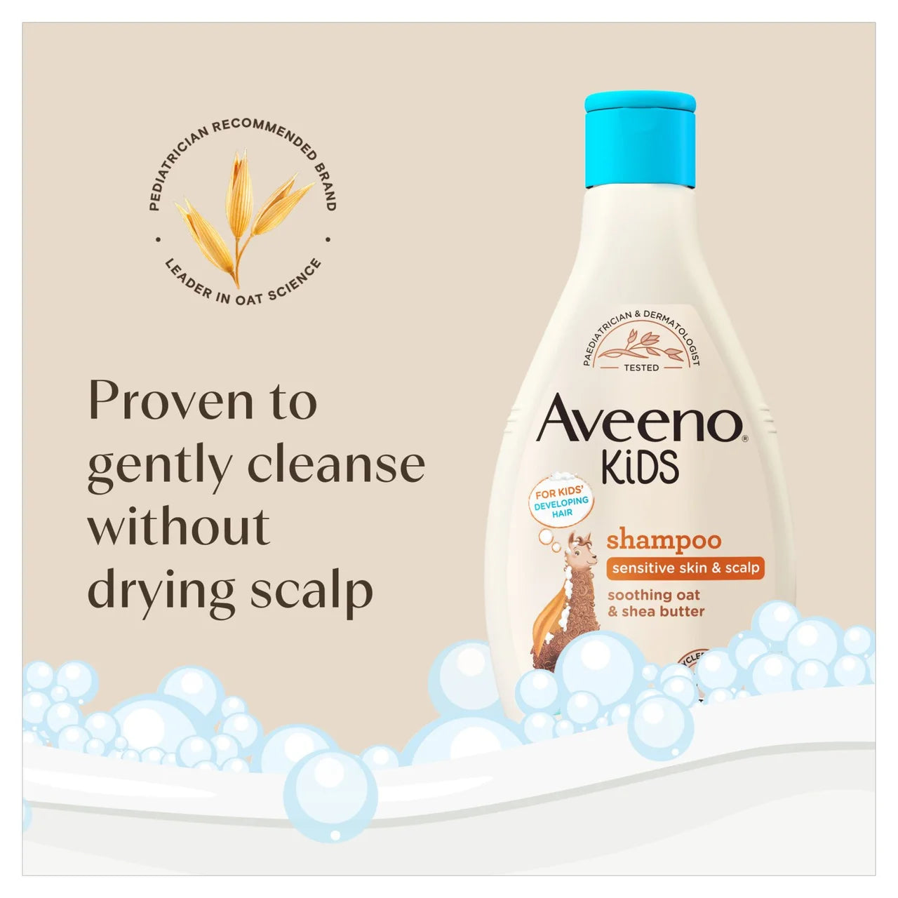 Aveeno Kids Shampoo with Soothing Oat & Shea Butter for Sensitive Skin 250ml