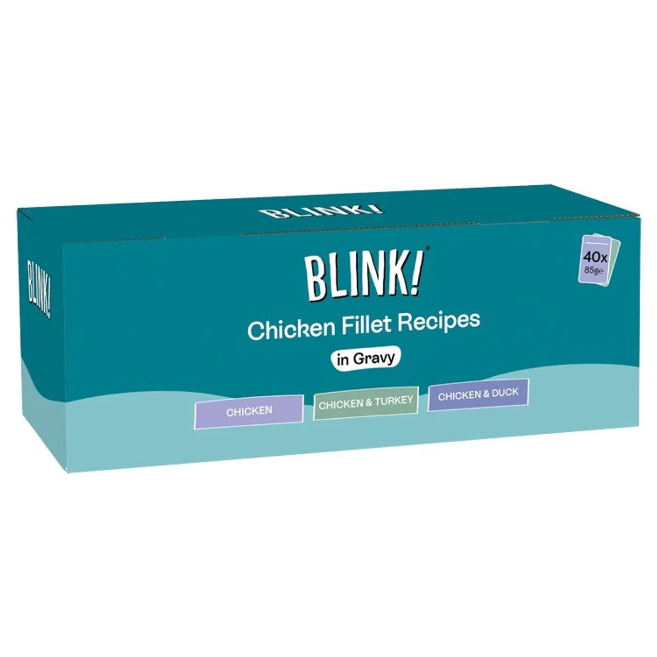 Blink Chicken Fillets in Gravy Bulk Pack 40 x 85g