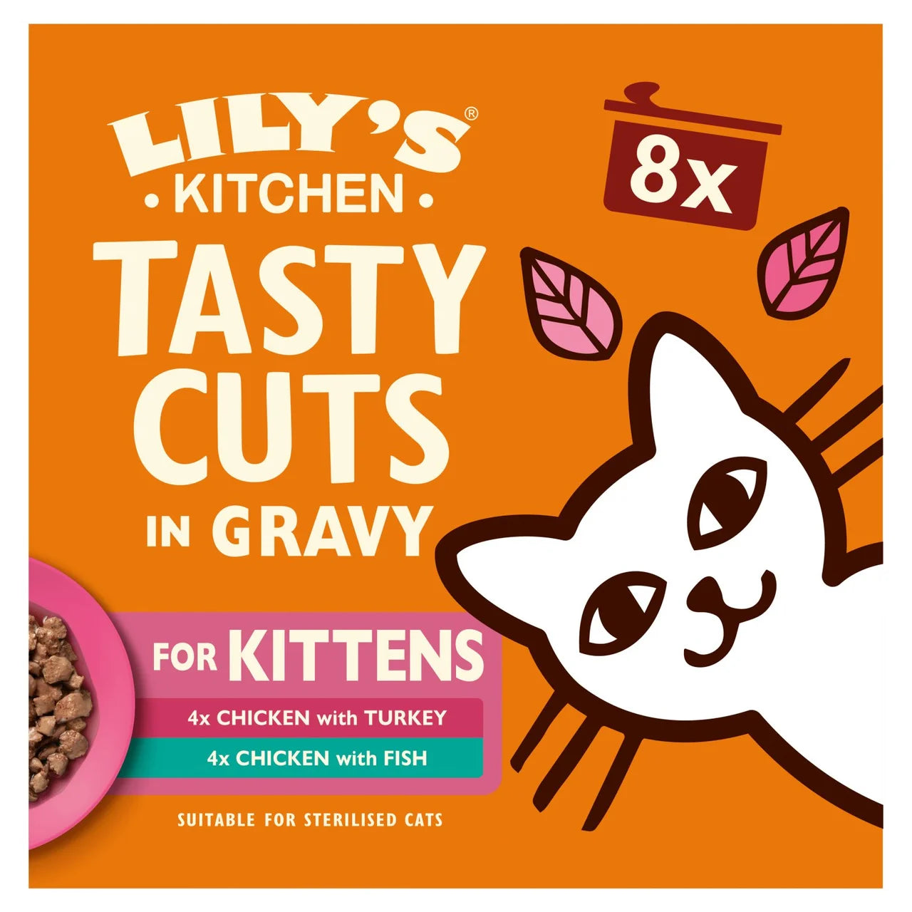 Lily's Kitchen Cat Tasty Cuts Kitten Mixed Multipack 8 x 85g