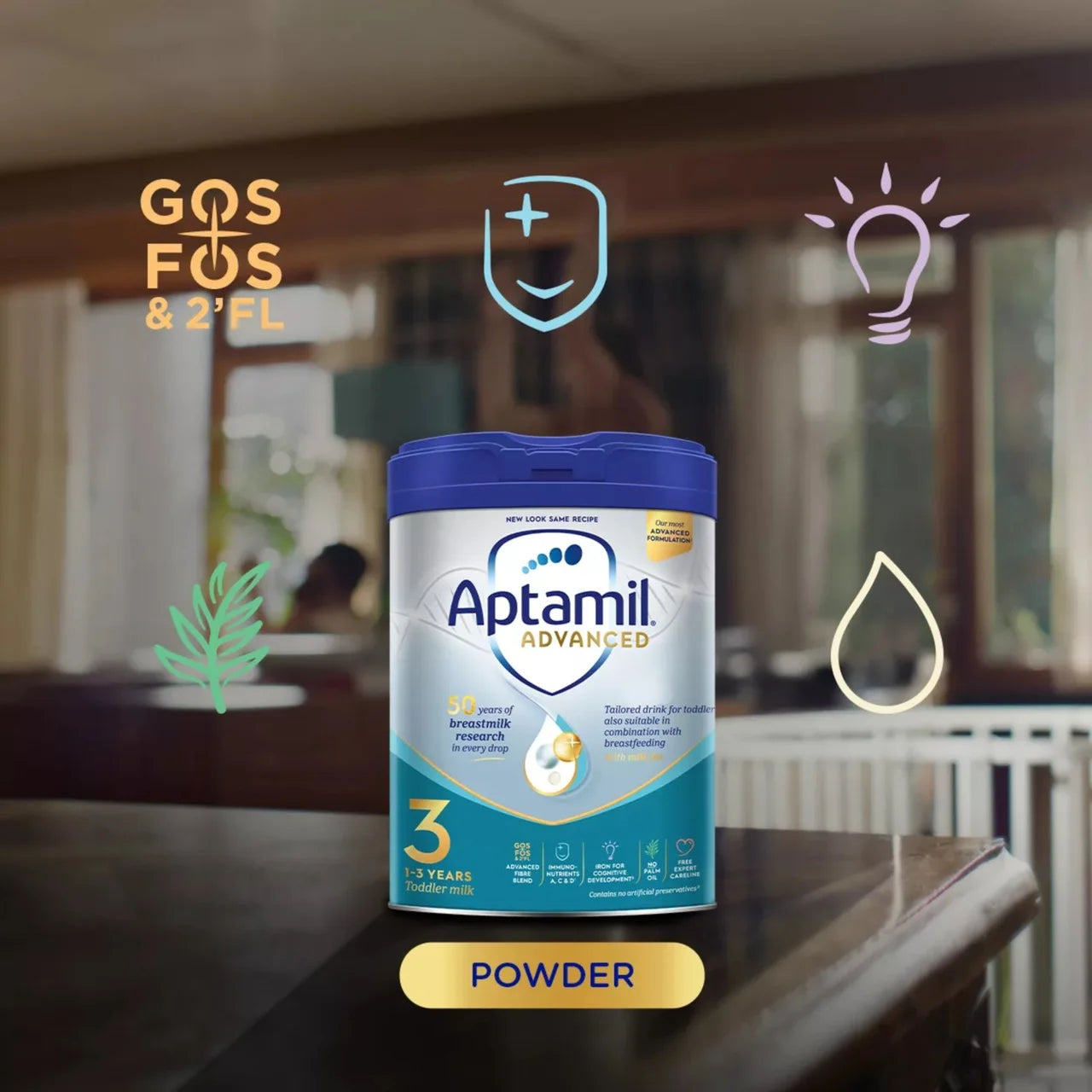 Aptamil Advanced 3 Toddler Milk Formula Powder 1-3 Years 800g