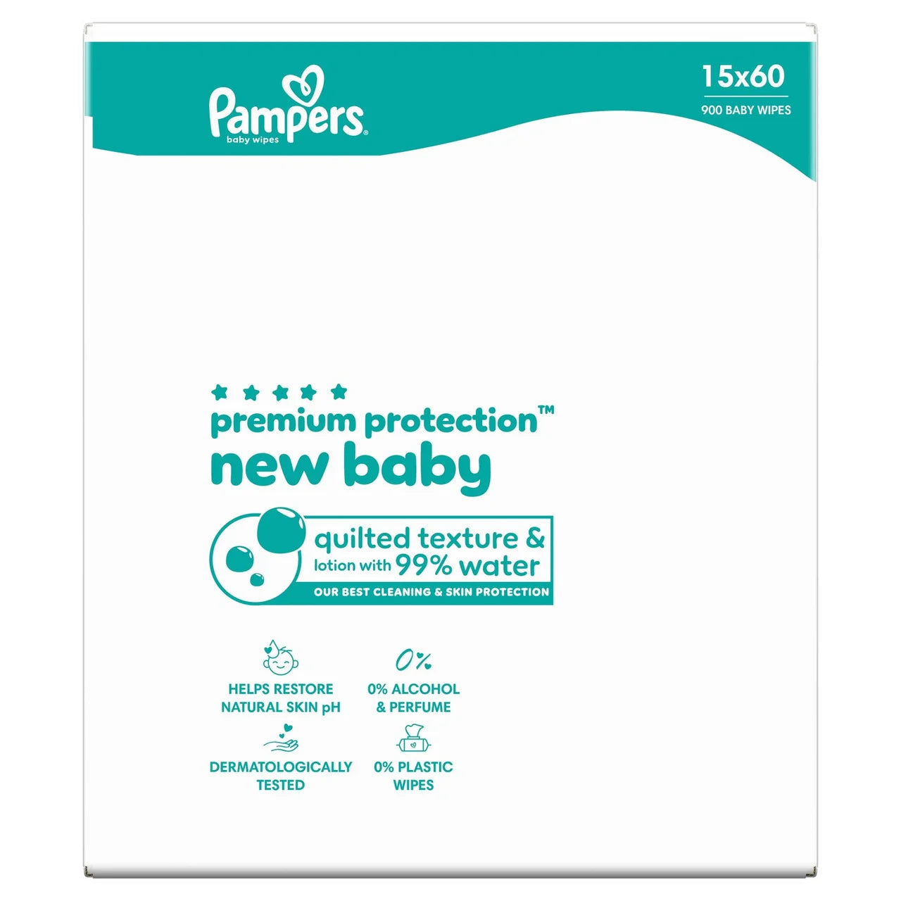 Pampers New Baby Wipes 15x60