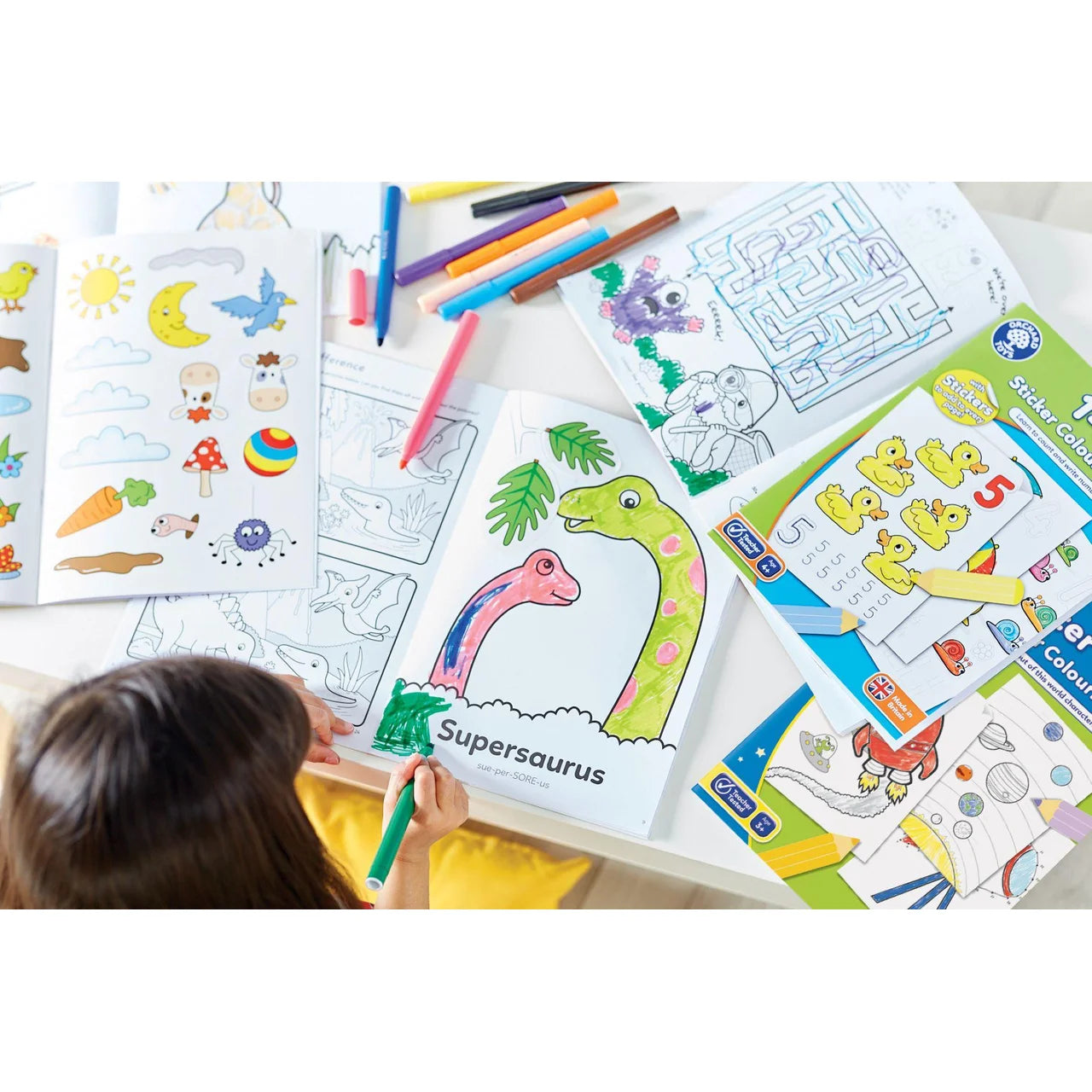 Orchard Toys 1-20 Sticker Colouring Book
