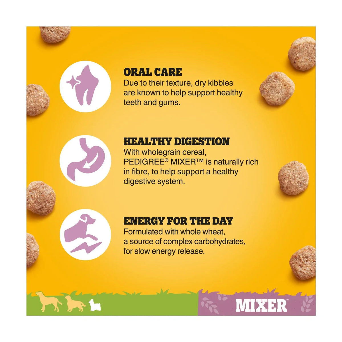 Pedigree Dry Small Breed Adult Dog Food Mixer 2kg