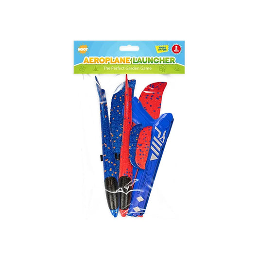 Hoot Kids Aeroplane Launcher Outdoor Toy 2 Pack