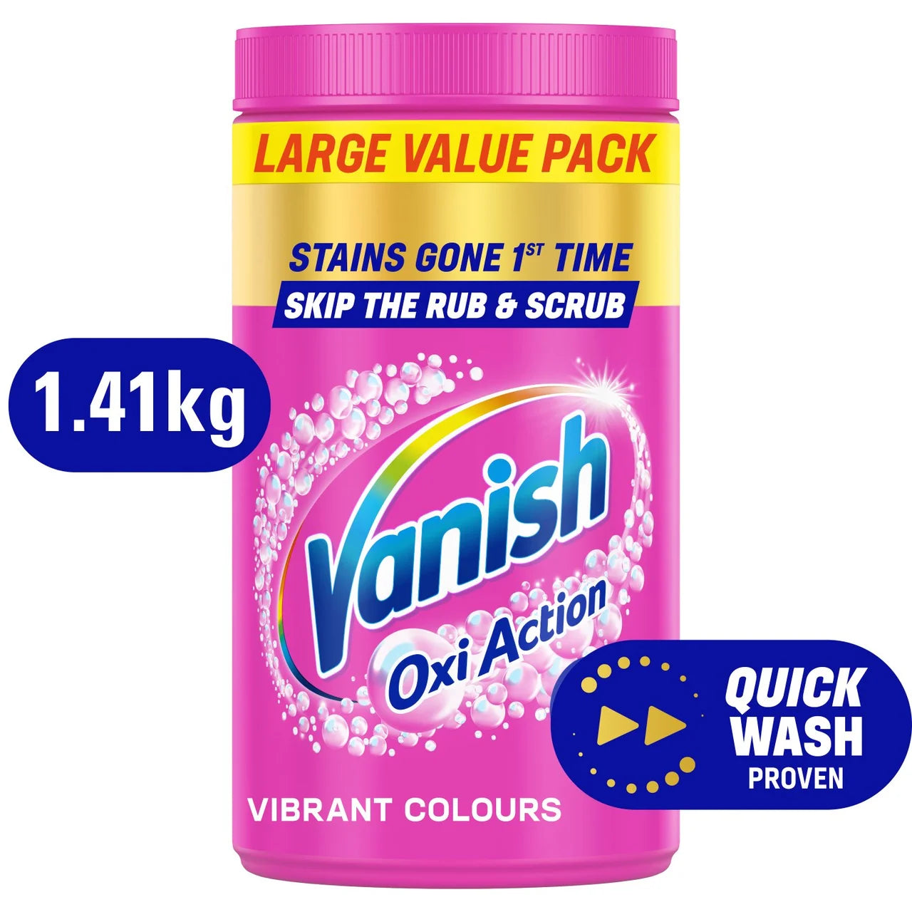 Vanish Oxi Action Fabric Stain Remover Powder Colours 1.4kg