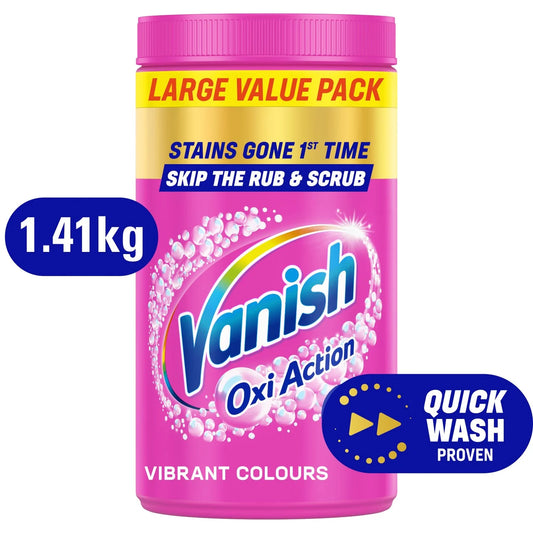 Vanish Oxi Action Fabric Stain Remover Powder Colours 1.4kg