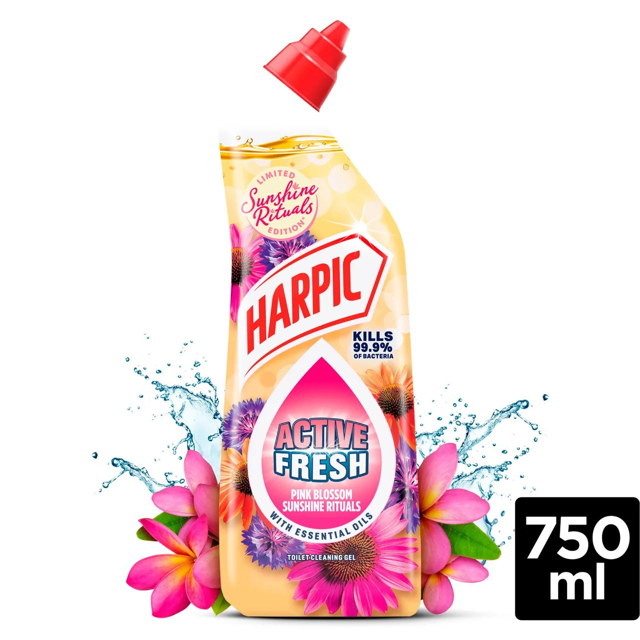 Harpic Active Fresh Sunshine Rituals Limited Edition Toilet Cleaner Gel 750ml