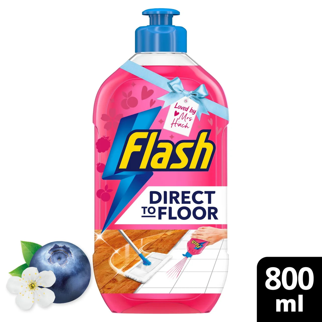 Flash Direct to Floor Cleaner Berry & Cherry Blossom 800ml
