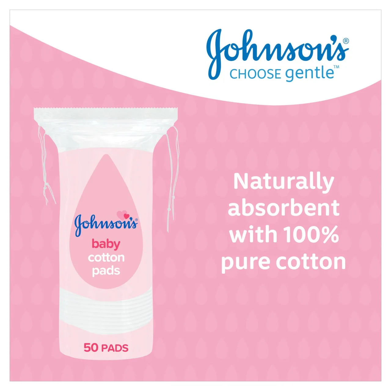 Johnson's Baby Cotton Pads- 50 Pads