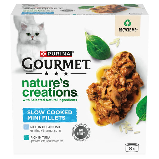 Gourmet Nature's Creations Fish Wet Cat Food 8 x 85g