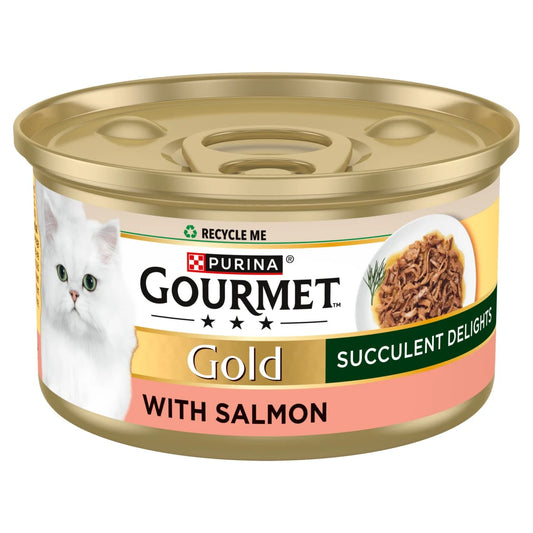 Gourmet Gold Succulent Delights Salmon Wet Cat Food 85g