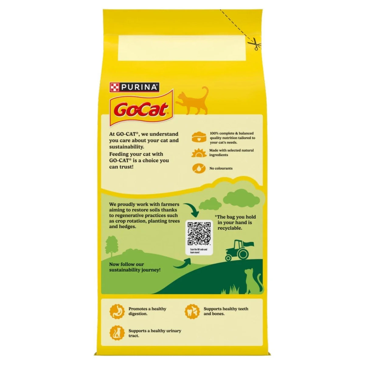 Go-Cat Herring with Vegetables Dry Cat Food 2kg