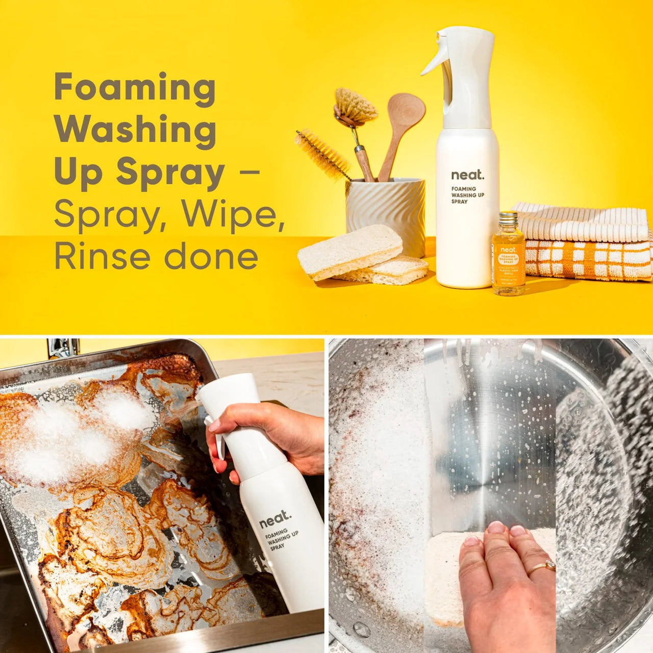 Neat Foaming Washing Up Spray Concentrated Refill Mango & Fig 30ml