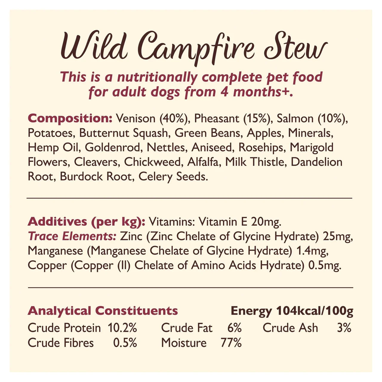 Lily's Kitchen Wild Campfire Stew for Dogs 400g