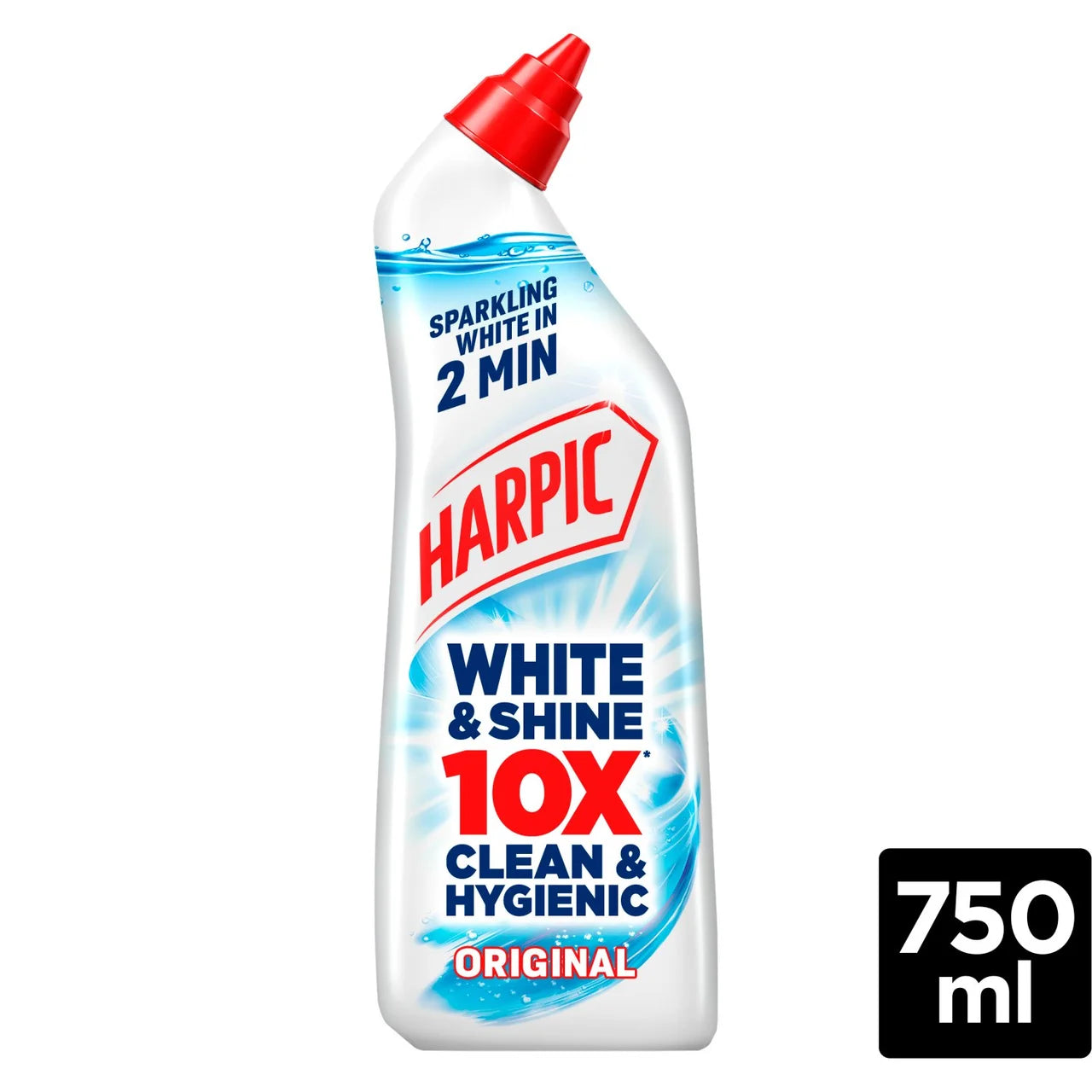 Harpic White & Shine Bleach Original Toilet Cleaner Gel 750ml