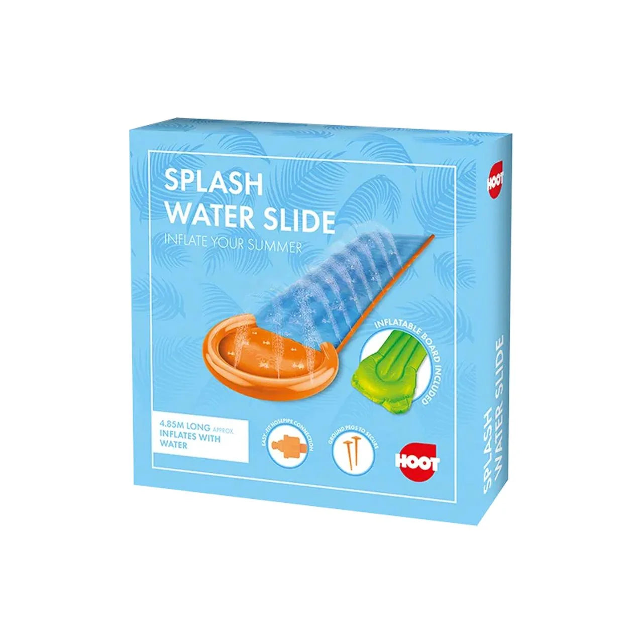 Hoot Inflatable Splash Water Slide