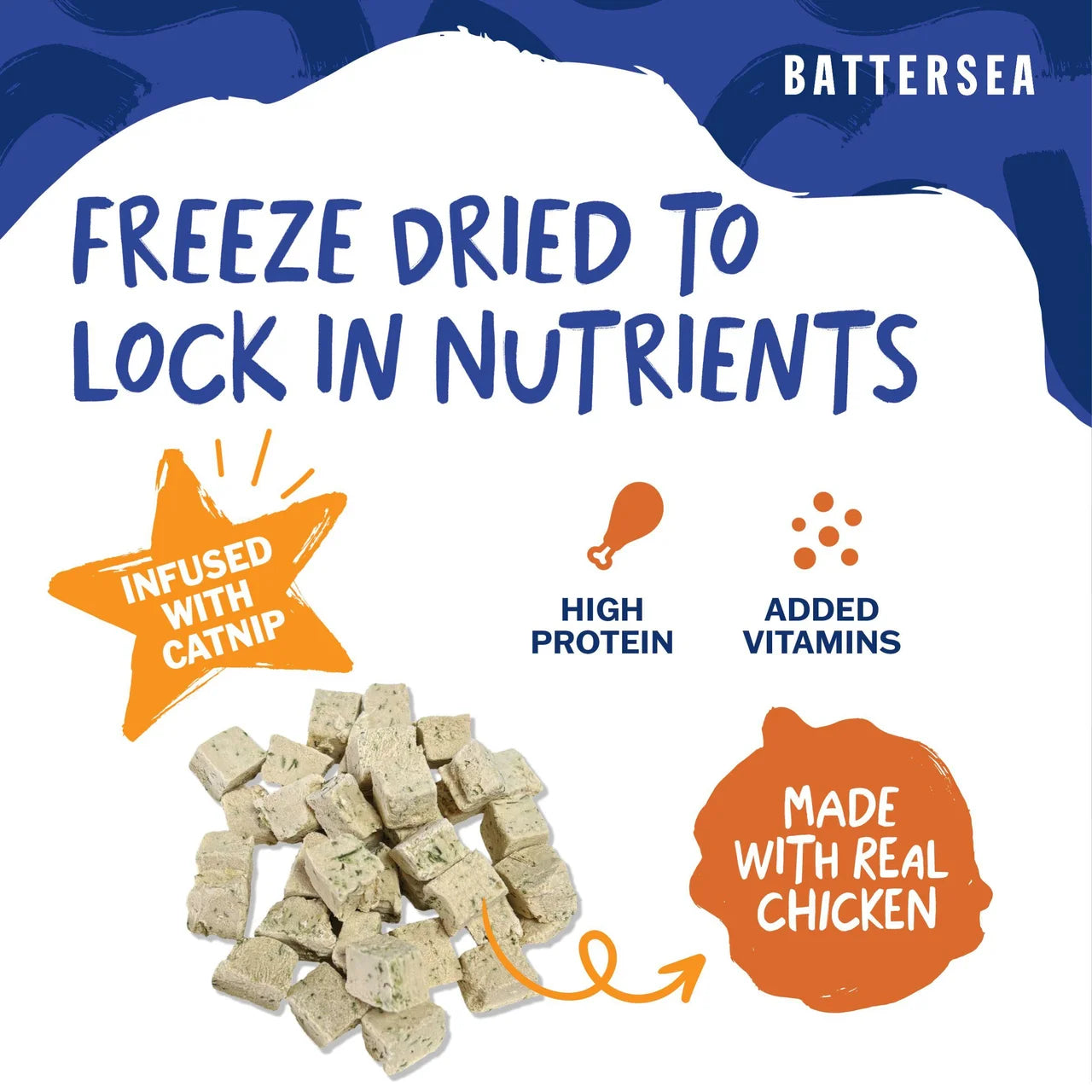Battersea Chicken & Catnip Freeze Dried Bites 15g