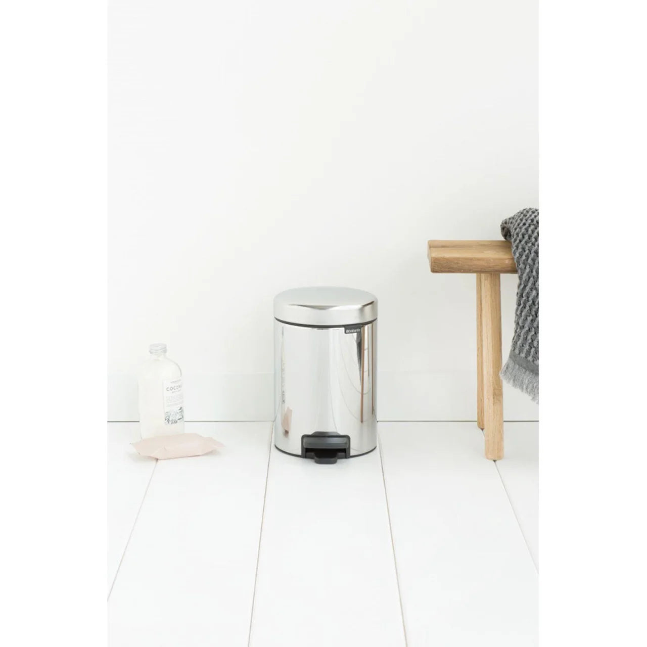 Brabantia Pedal Bin, Brilliant Steel 3L
