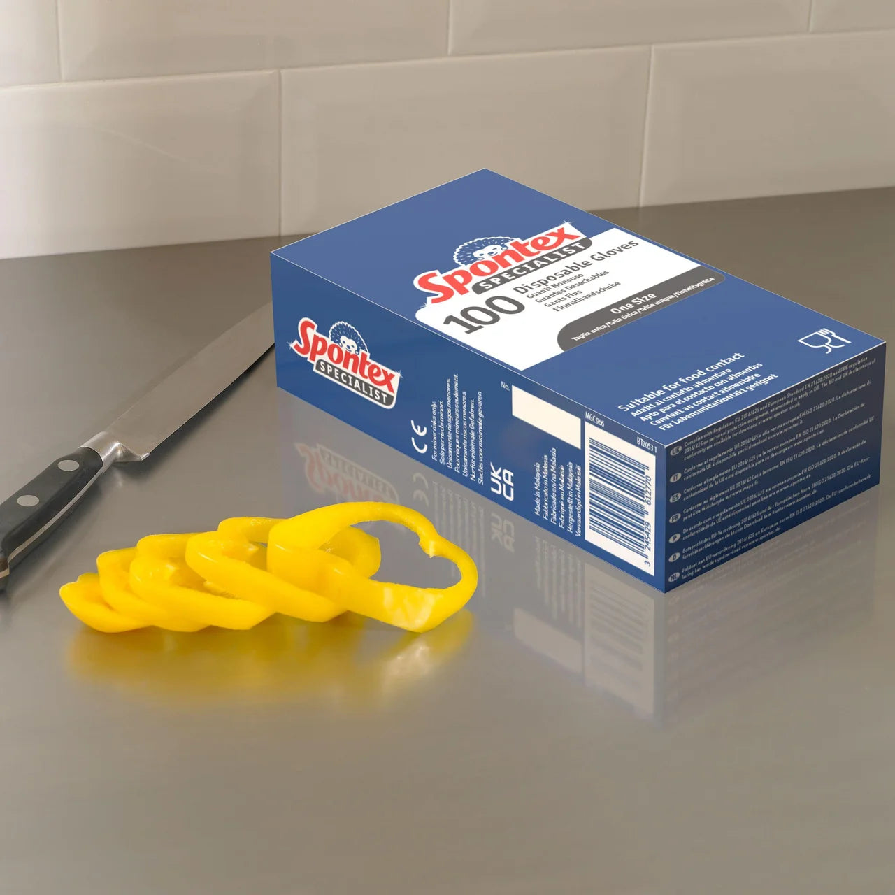 Spontex Specialist Disposable Gloves Food Safe Latex Free 100 per pack