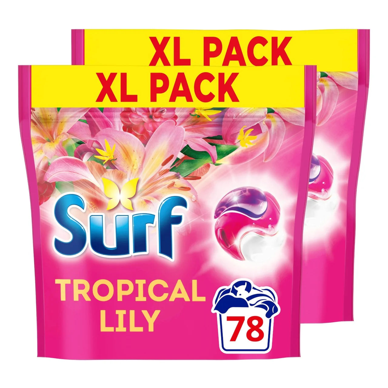 Surf Tropical Lily Washing Capsules 2 x 39 per pack