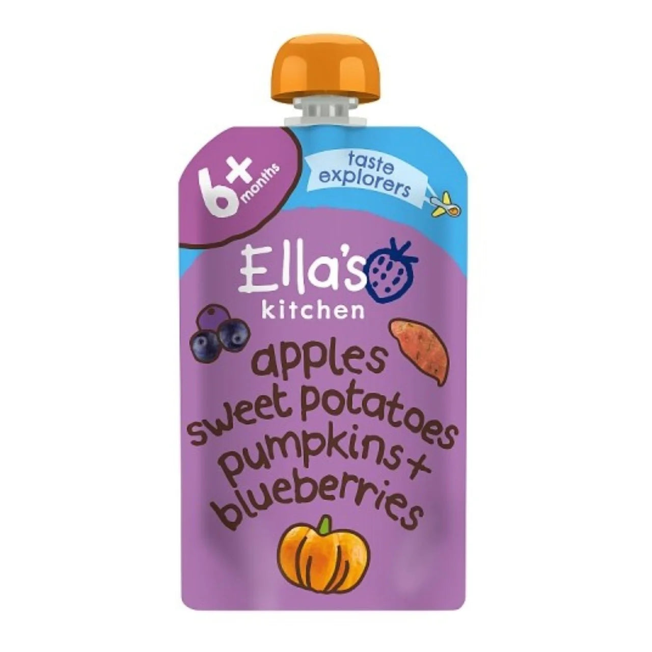 Ella's Kitchen Apples, Sweet Potatoes & Pumpkin Baby Food Pouch 6+ Months 120g