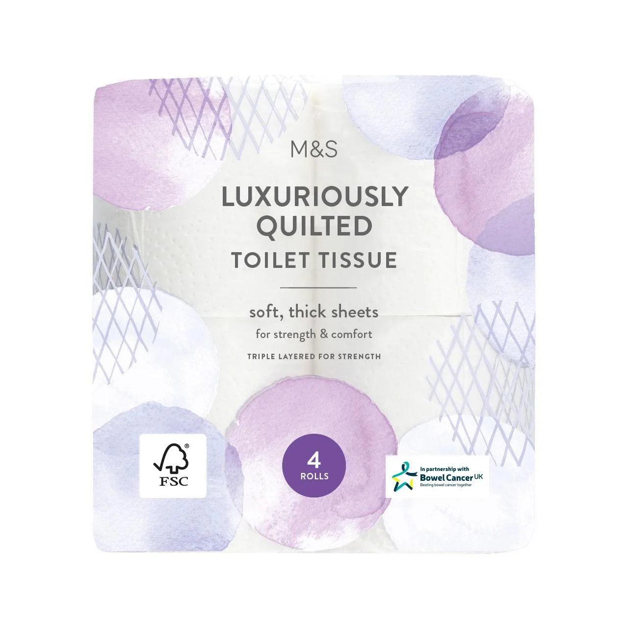 M&S Quilted Toilet Tissue 4 per pack